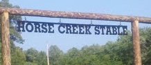 Horse Creek Stables Sign